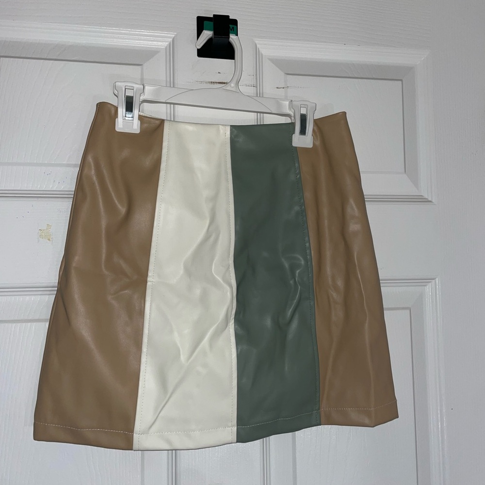 ALYA Leather Skirt